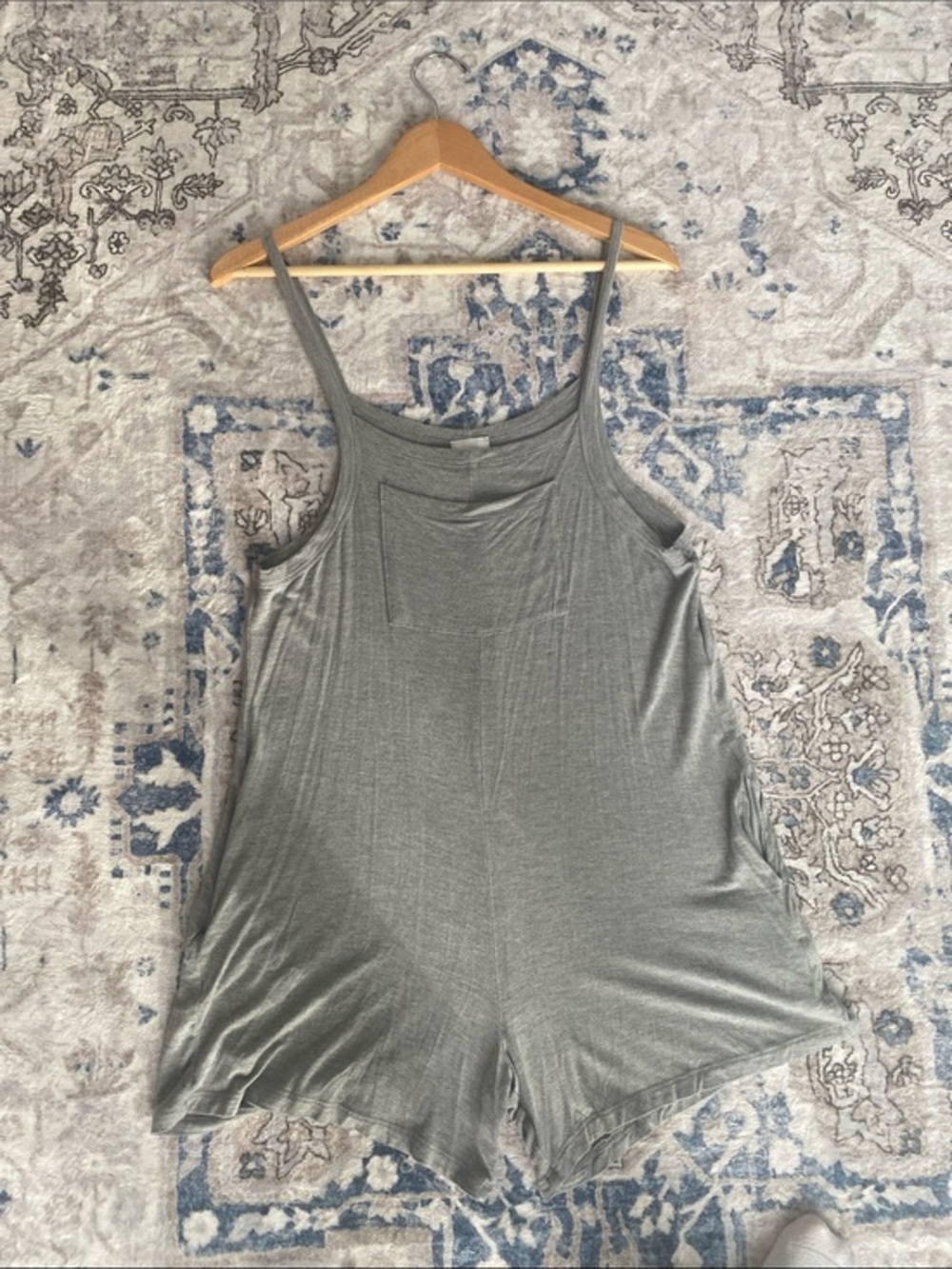 Elloh Maternity Gray Mini Romper